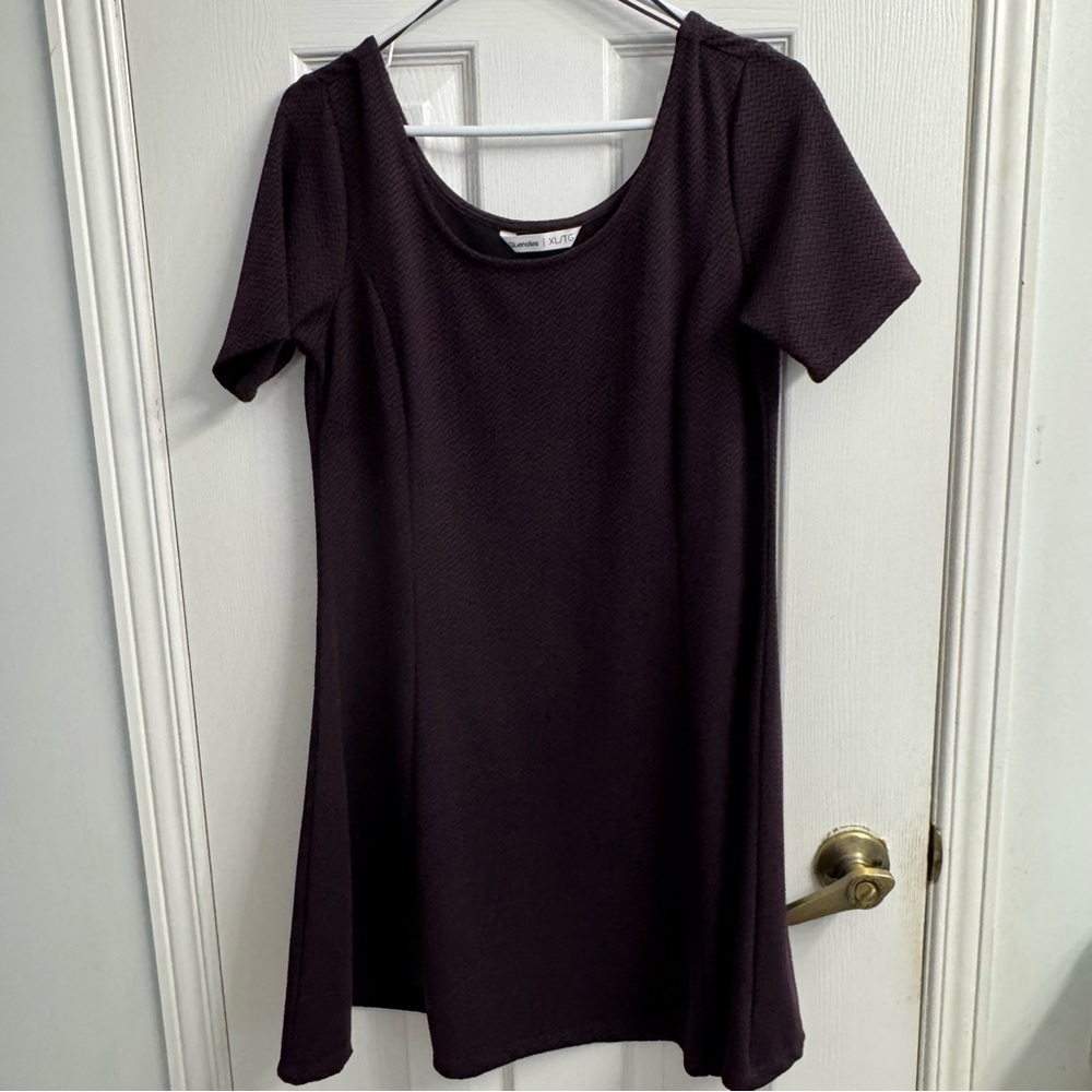 Bluenotes Dark Purple/Plum Women's Mini Dress - XL - NWOT